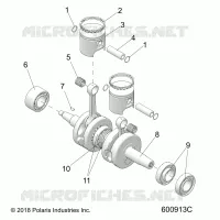 MOTOR, PISTON AND CRANKSHAFT