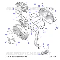 DRIVE TRAIN, TAPA DEL EMBRAGUE AND DUCTING