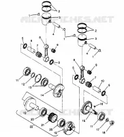 PISTÓN Y CIGÜEÑAL WIDETRAK GT 0962061 AND EUROPEAN WIDETRAK GT E962061 (4931623162C009)