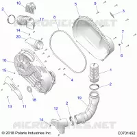 TREN, CLUTCH COVER AND DUCTING