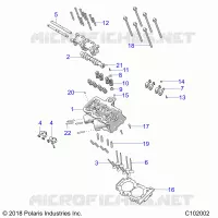 ENGINE, CULATA, CAM AND VALVES
