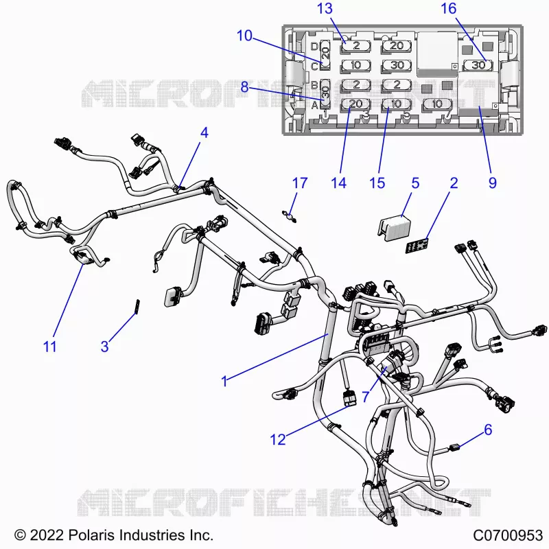 ELECTRICA, WIRE HARNESSES, CHASSIS
