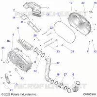 TREN, CLUTCH COVER AND DUCTING