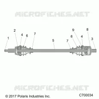 TREN, FRONT HALF SHAFT