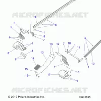 CHASSIS, PROTECCIÃ³N DEL EMBRAGUE, FOOTRESTS, TUNNEL GRIPS