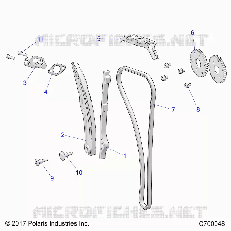 LA CADENA DE LEVAS AND TENSIONER