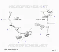 ELECTRICA, WIRE HARNESS, HOOD, ELEC. START