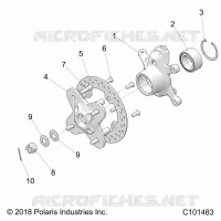 SUSPENSIÃ“N DELANTERA HUB AND STEERING KNUCKLE