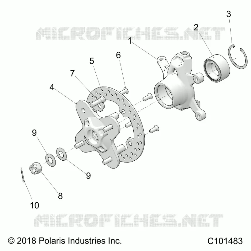 SUSPENSIÃ“N DELANTERA HUB AND STEERING KNUCKLE