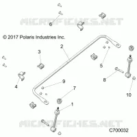 SUSPENSION, FRONT BARRA ESTABILIZADORA- R21RRK99A9/AP/AW/B9/BP/BW (C700032)
