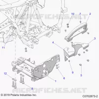 CHASIS, MOUNTING, FRONT GEARCASE