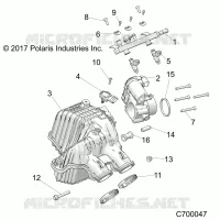 ENGINE, TOMA DE AIRE MANIFOLD EVAP 50S