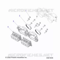 ENGINE, REED VALVE AND CUERPO DE MARIPOSA ADAPTOR