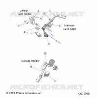 ELECTRICA, WIRE HARNESS, HOOD, ELEC. START
