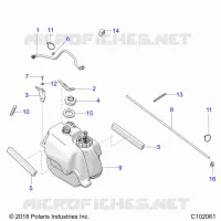 SISTEMA DE COMBUSTIBLE, FUEL TANK ASM.