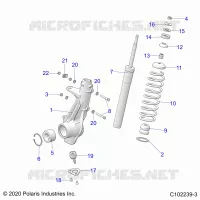 SUSPENSION, PUNTAL DELANTERO