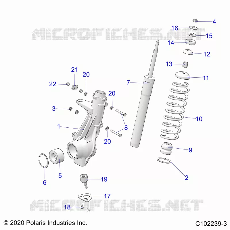 SUSPENSION, PUNTAL DELANTERO