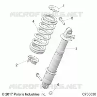 SUSPENSION, REAR MONTAJE DE DESCARGA