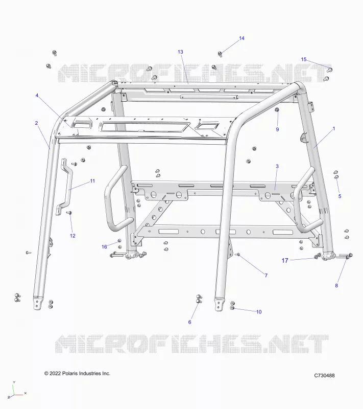CHASSIS, CAB BASTIDOR