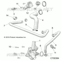 MOTOR, WATERPUMP AND BYPASS