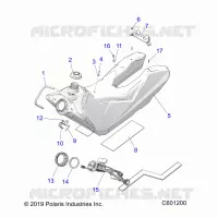 SISTEMA DE COMBUSTIBLE, FUEL TANK ASM.
