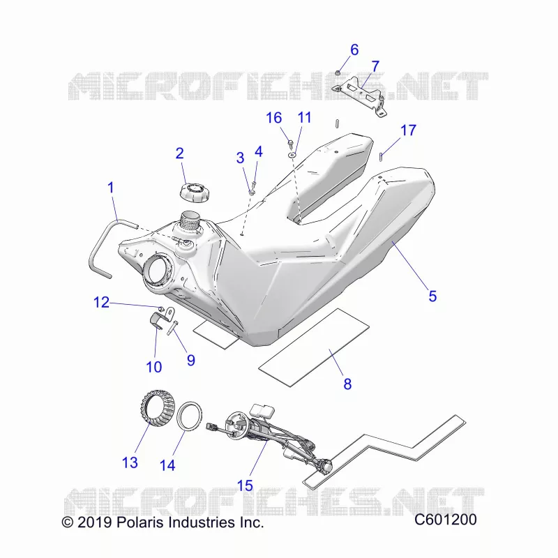 SISTEMA DE COMBUSTIBLE, FUEL TANK ASM.