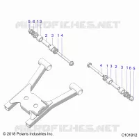 SUSPENSION TRASERA A-ARM MOUNTING AND BUSHINGS