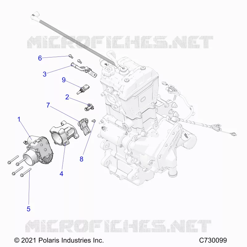 ENGINE, CUERPO DE MARIPOSA AND FUEL RAIL