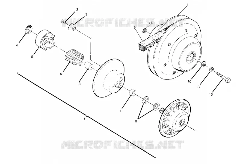 accionado de embrague ASSEMBLY 250 4x4 / W928127 (4922872287C002)