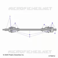 TREN, FRONT HALF SHAFT