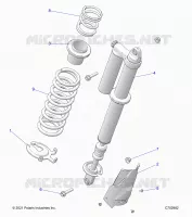 SUSPENSION, REAR MONTAJE DE DESCARGA, STANDARD/PREMIUM