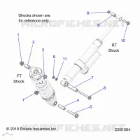 SUSPENSION, MONTAJE DE DESCARGA, REAR SUSP.