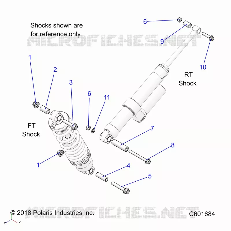 SUSPENSION, MONTAJE DE DESCARGA, REAR SUSP.