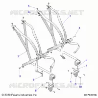 ASIENTO BELT MOUNTING, PREMIUM/DELUXE