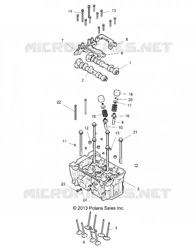 ENGINE, CULATA AND VALVES