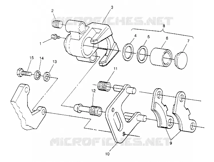 MONTAJE DE FRENO DELANTERA 6x6 400L W948740 (4926802680B007)