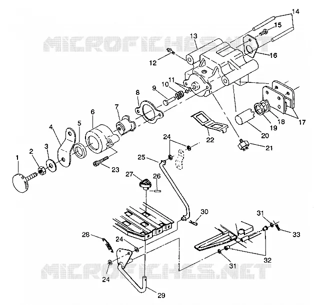 FRENO TRASERO/FOOT PEDAL ASSEMBLY 4X4 250 W938127 (4924042404027A)
