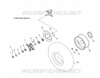 HUB, FRONT AND RUEDA DELANTERA