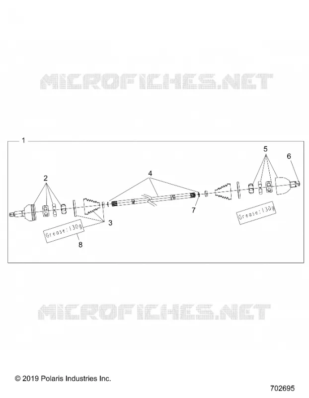 DRIVE TRAIN, HALF EJE TRASERO