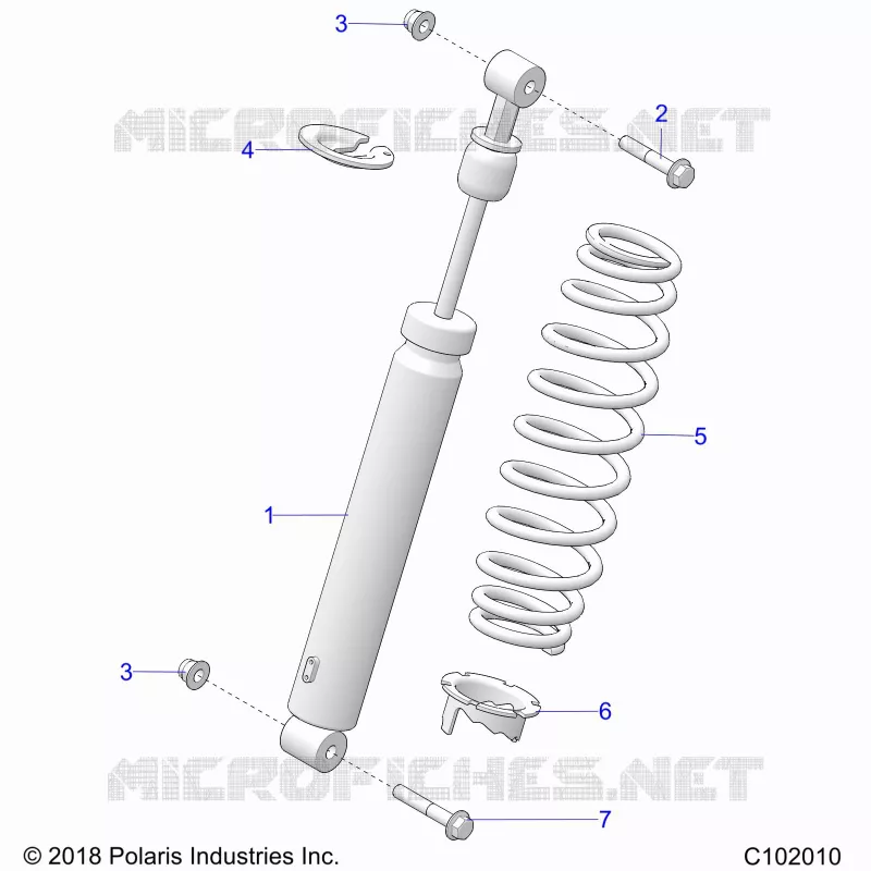 SUSPENSION, SHOCK TRASERO