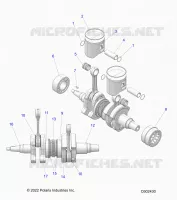 ENGINE, PISTON AND CIGUEÑAL