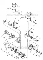 PISTÓN Y CIGÜEÑAL WIDETRAK LX 0972065 AND  EUROPEAN WIDETRAK LX E972065 (4938223822C010)
