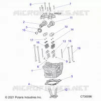 ENGINE, CULATA, CAMS AND VALVES