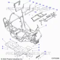 CHASSIS, MAIN FRAME AND ESQUÃD PLATES -Z22NAS99CK/FK (C0703286)