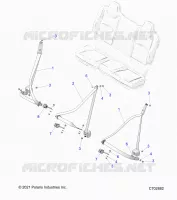 ASIENTO BELT MOUNTING, REAR