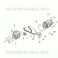 ENGINE, ALTERNADOR AND COMPRESSOR