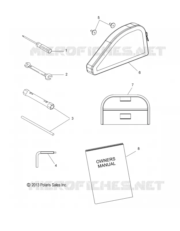 KIT DE HERRAMIENTA AND OWNERS MANUAL