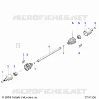 TREN, DRIVE SHAFT, FRONT