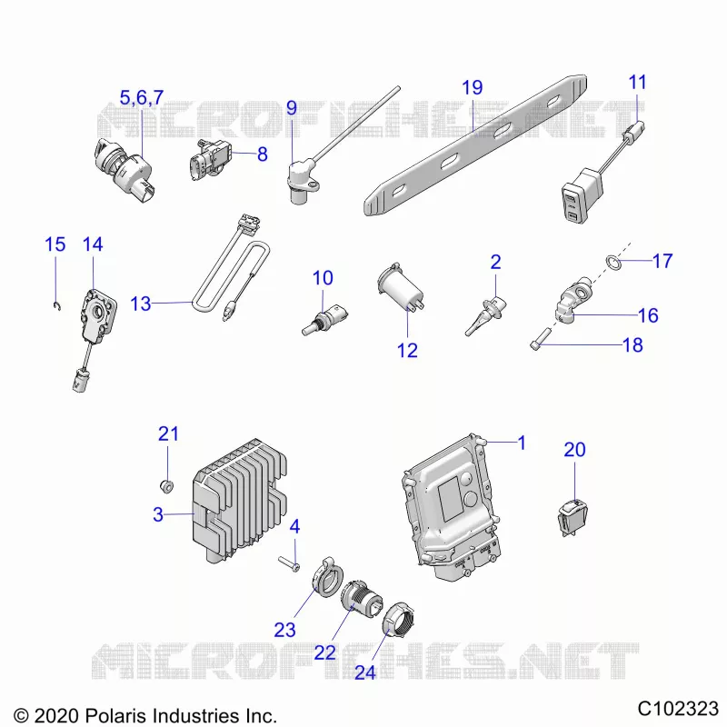 ELECTRICA, SWITCHES, SENSORS, ECU AND CONTROL MODULES