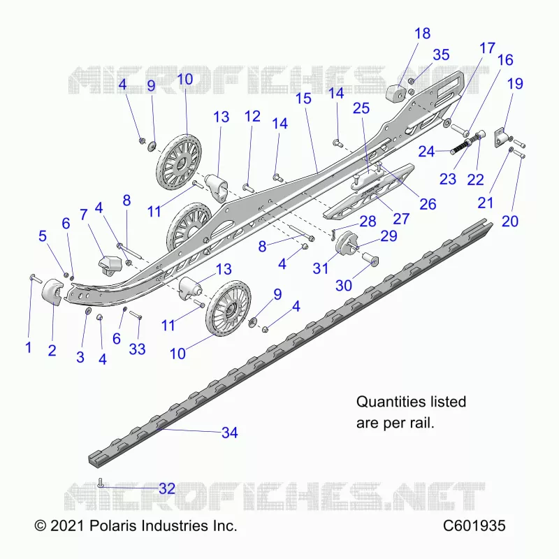 SUSPENSION, RAIL BEAM LH/RH